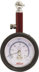 Milton - 0 to 60 psi Dial Ball Tire Pressure Gauge - 2 psi Resolution - Americas Industrial Supply