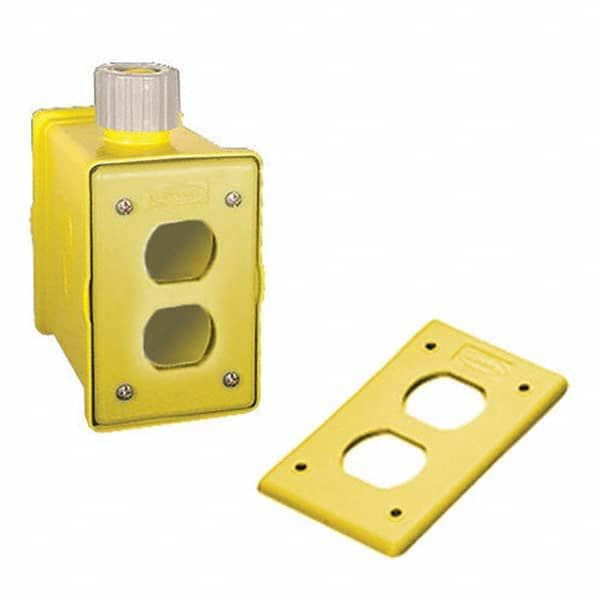 Hubbell Wiring Device-Kellems - Electrical Outlet Boxes & Switch Boxes Enclosure Type: Portable Outlet Box Enclosure Shape: Rectangle - Americas Industrial Supply