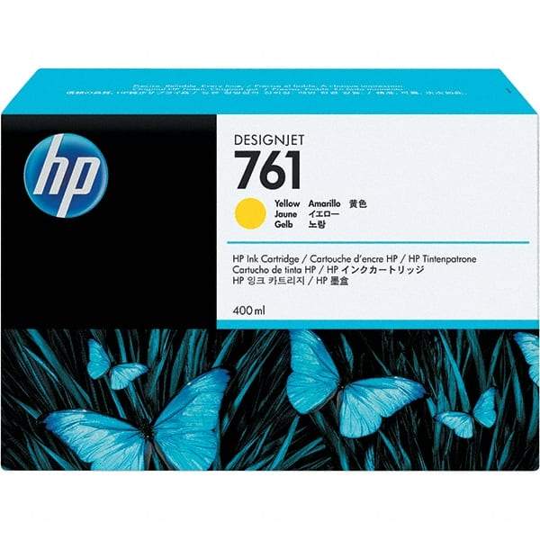 Hewlett-Packard - Yellow Ink Cartridge - Use with HP Designjet T7100 - Americas Industrial Supply