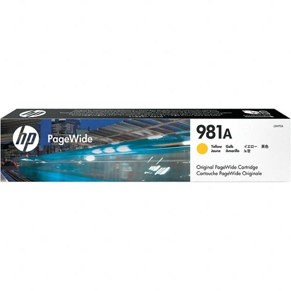 Hewlett-Packard - Yellow Ink Cartridge - Use with HP PageWide Enterprise Color 556, 586 - Americas Industrial Supply