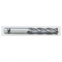 5/16 Dia. x 3 Overall Length 4-Flute Square End Solid Carbide SE End Mill-Round Shank-Center Cut-TiAlN - Americas Industrial Supply
