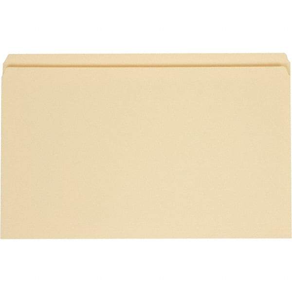 UNIVERSAL - 9-5/8 x 14-3/4", Legal, Manila, File Folders with Top Tab - 11 Point Stock, Straight Tab Cut Location - Americas Industrial Supply