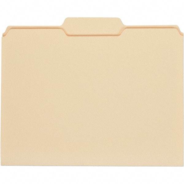 UNIVERSAL - 9-5/8 x 11-3/4", Letter Size, Manila, File Folders with Top Tab - 11 Point Stock, 1/3 Tab Cut Location - Americas Industrial Supply