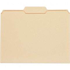 UNIVERSAL - 9-5/8 x 11-3/4", Letter Size, Manila, File Folders with Top Tab - 11 Point Stock, 1/3 Tab Cut Location - Americas Industrial Supply