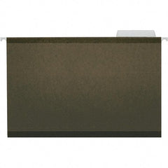 Universal One - 9-5/8 x 14-3/4", Legal, Standard Green, Hanging File Folder - 11 Point Stock, 1/3 Tab Cut Location - Americas Industrial Supply