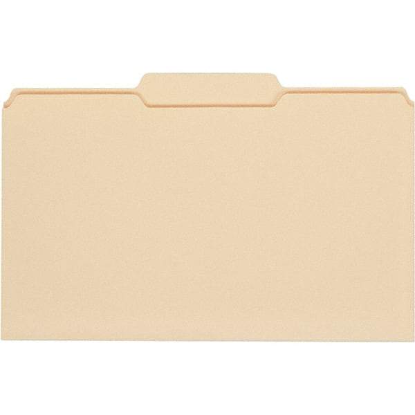 UNIVERSAL - 9-5/8 x 14-3/4", Legal, Manila, File Folders with Top Tab - 11 Point Stock, 1/3 Tab Cut Location - Americas Industrial Supply