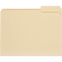 UNIVERSAL - 9-5/8 x 11-3/4", Letter Size, Manila, File Folders with Top Tab - 11 Point Stock, 1/3 Tab Cut Location - Americas Industrial Supply