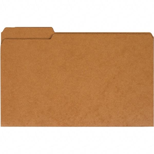 UNIVERSAL - 9-5/8 x 14-3/4", Legal, Kraft, File Folders with Top Tab - 11 Point Stock, 1/3 Tab Cut Location - Americas Industrial Supply