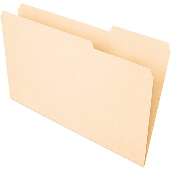 UNIVERSAL - 9-5/8 x 14-3/4", Legal, Manila, File Folders with Top Tab - 1/3 Tab Cut Location - Americas Industrial Supply