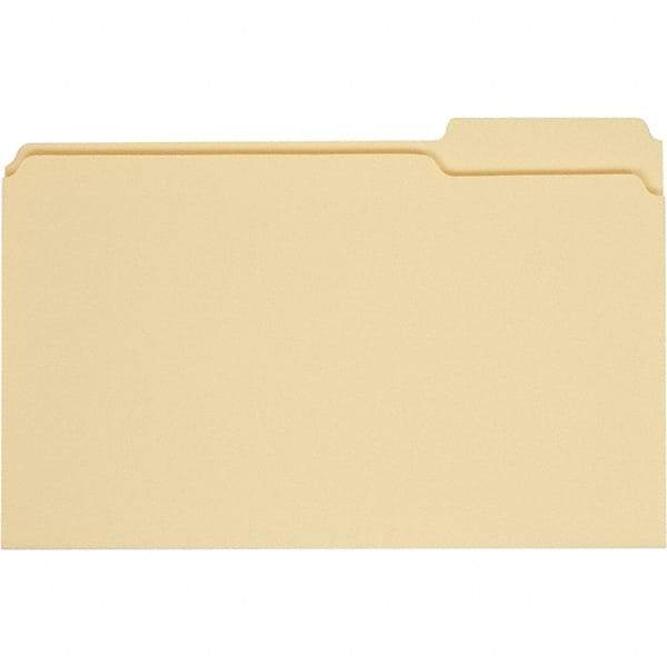 UNIVERSAL - 9-5/8 x 14-3/4", Legal, Manila, File Folders with Top Tab - 11 Point Stock, 1/3 Tab Cut Location - Americas Industrial Supply