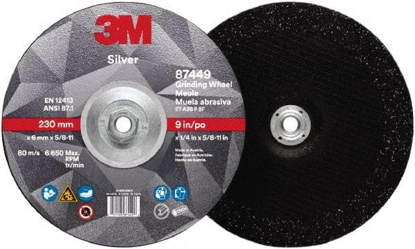 3M - Depressed-Center Wheels Wheel Diameter (Inch): 9 Wheel Thickness (Decimal Inch): 0.2500 - Americas Industrial Supply