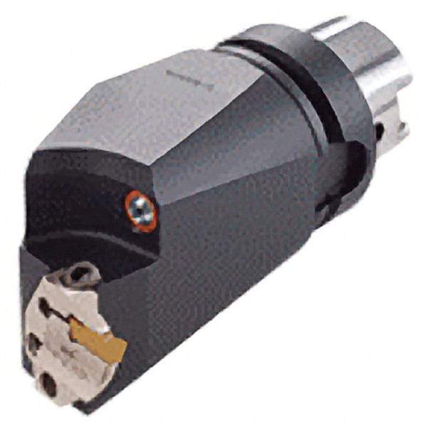 Iscar - 130mm Head Length, Modular Grooving Blade Holder Head - Left Hand Cut, System Size HSK A63WH, Through Coolant - Americas Industrial Supply