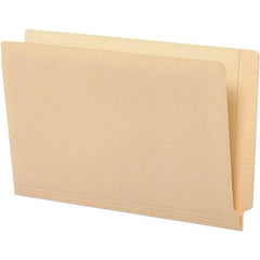 UNIVERSAL - 9-5/8 x 14-3/4", Legal, Manila, File Folders with End Tab - 11 Point Stock, Straight Tab Cut Location - Americas Industrial Supply