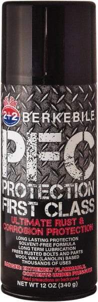 Berkebile - 12 oz Aerosol Can Automotive Multi-Use Lubricant - Mineral Oil, Zinc Oxide, Titanium Dioxide - Americas Industrial Supply