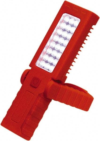 Grip-On - 4.5 Volt, 3 Watt, Cordless, LED Portable Handheld Work Light - 60 Lumens, Plastic - Americas Industrial Supply