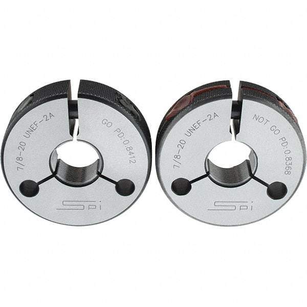 SPI - Ring Thread Go/No Gages Go/No Go: Go; No Go Thread Size: 7/8-20 - Americas Industrial Supply