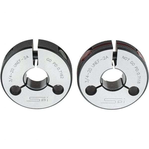 SPI - Ring Thread Go/No Gages Go/No Go: Go; No Go Thread Size: 3/4-20 - Americas Industrial Supply