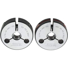 SPI - Ring Thread Go/No Gages Go/No Go: Go; No Go Thread Size: 7/16-14 - Americas Industrial Supply