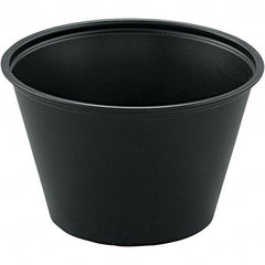 Solo - 4 oz Polystyrene Portion Cups - Black - Americas Industrial Supply