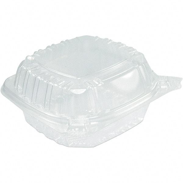 DART - 13-51/64 oz Hinged Clear Containers - Clear - Americas Industrial Supply