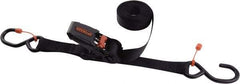 Erickson Manufacturing - 15' Long x 1" Wide, 1,300 Lb Basket Capacity, Polyester Web Sling - Black - Americas Industrial Supply