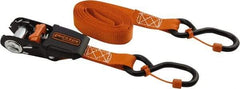Erickson Manufacturing - 10' Long x 3/4" Wide, 600 Lb Basket Capacity, Polyester Web Sling - Red - Americas Industrial Supply