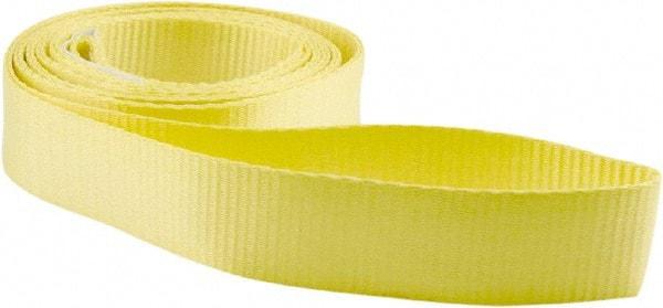 Erickson Manufacturing - 8' Long x 2" Wide, 3,200 Lb Vertical Capacity, Polyester Web Sling - 2,500 Lb Choker Capacity, Yellow - Americas Industrial Supply