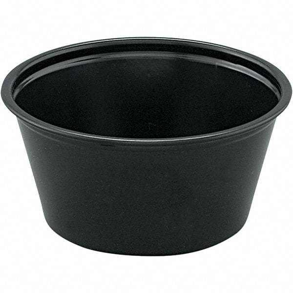 Solo - 2 oz Polystyrene Portion Cups - Black - Americas Industrial Supply