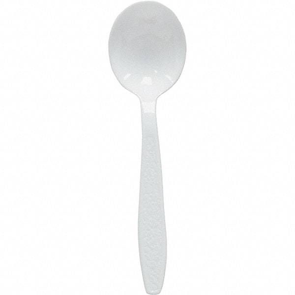 Solo - Heavyweight Polystyrene Soup Spoons - White - Americas Industrial Supply