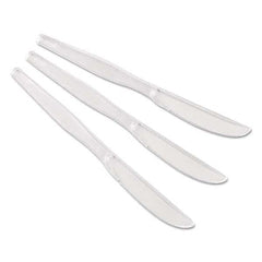 Dixie - Heavyweight Polystyrene Cutlery, Knives, Clear, 1000/Carton - Americas Industrial Supply