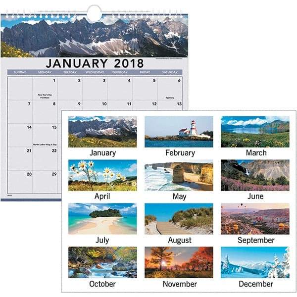 AT-A-GLANCE - 12 Sheet, 12 x 12", Wall Calendar - Americas Industrial Supply