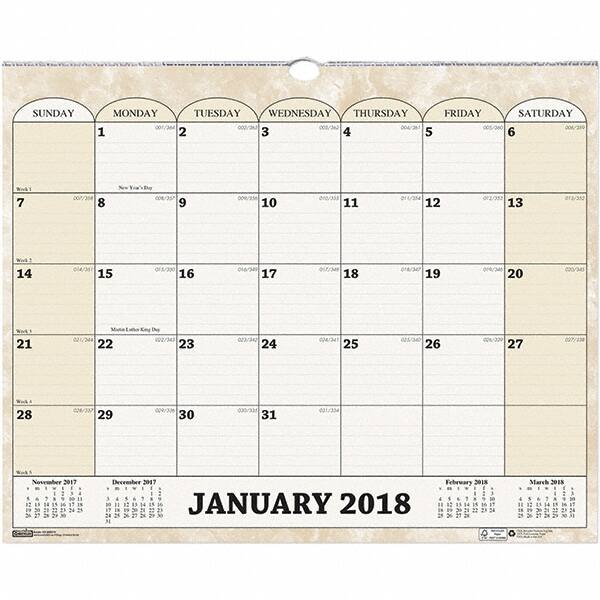 House of Doolittle - 12 Sheet, 14-7/8 x 12", Wall Calendar - Americas Industrial Supply