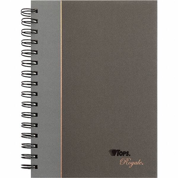 TOPS - 96 Sheet, 5-1/4 x 8 1/4", Legal/Wide (Style) Business Notebook - Black & Gray - Americas Industrial Supply
