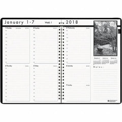 House of Doolittle - 104 Sheet, 8-1/2 x 11", Weekly Planner - Black - Americas Industrial Supply