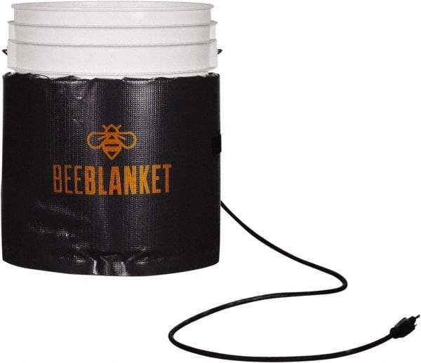 Powerblanket - 1" Long x 11" Wide, Flat, Plastic/Aluminum, Pail Heater - 240 VAC, Flat Back - Americas Industrial Supply