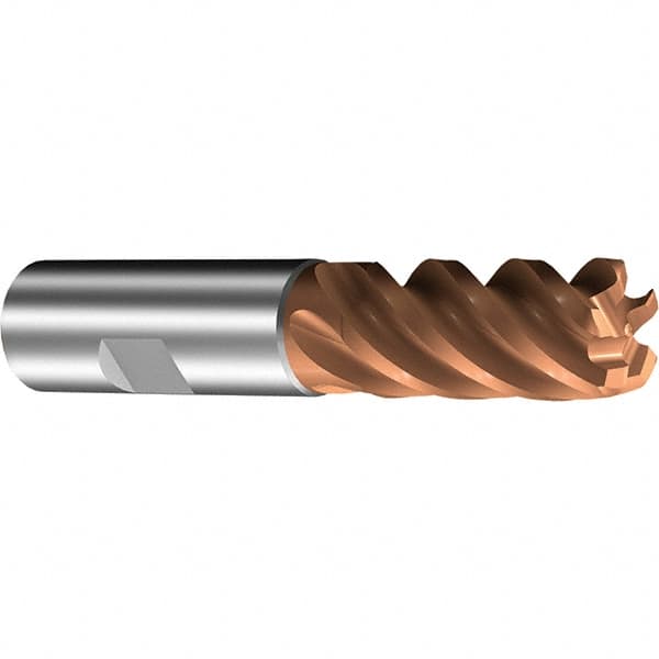 Sandvik Coromant - 20mm, 5 Flute, Solid Carbide, 3mm Corner Chamfer End Mill - 42° Helix, 42mm LOC - Americas Industrial Supply