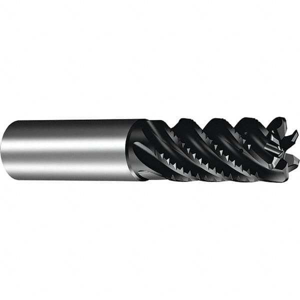 Sandvik Coromant - 3/8", 6 Flute, Solid Carbide, 0.03" Corner Chamfer End Mill - 42° Helix, 25/32" LOC - Americas Industrial Supply