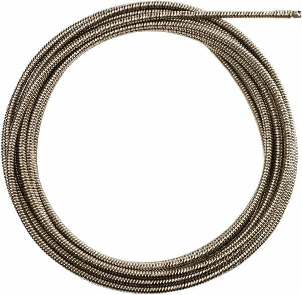 Milwaukee Tool - 1/2" x 50' Drain Cleaning Machine Cable - Inner Core, 1-1/4" to 2-1/2" Pipe, Use with Milwaukee Drain Cleaning Tools - Americas Industrial Supply