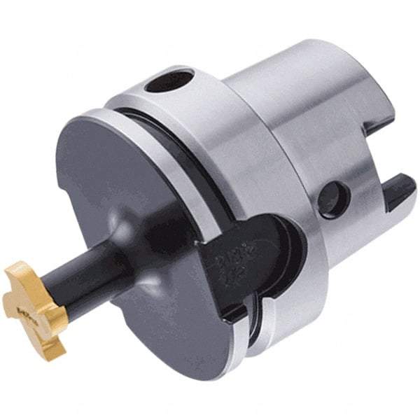 Iscar - Multimaster HSK63A Taper Shank Milling Tip Insert Holder & Shank - 55mm Projection, 0.5984" Neck Diam, T10 Neck Thread, MM S-A Tool Holder - Americas Industrial Supply