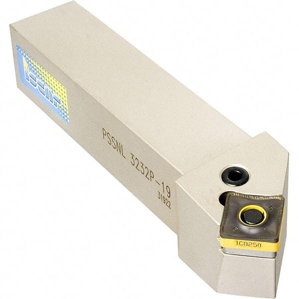 Iscar - PTGN, Left Hand Cut, 3/4" Shank Height x 3/4" Shank Width, Negative Rake Indexable Turning Toolholder - 4-1/2" OAL, Multiple Insert Compatibility, Series Heliturn LD - Americas Industrial Supply