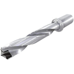 Iscar - 1.299 to 1.335" Diam, 5xD, 6.49" Max Drill Depth, 1-1/4" Shank Diam, 10.36" OAL, Replaceable Tip Drill - HFP-IQ Insert, 33 Seat Size, DFN Toolholder, Series ChamIOdrill - Americas Industrial Supply