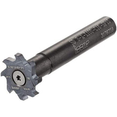 Iscar - T-Slot 5/8" Stepped Shank Milling Tip Insert Holder & Shank - 7" Projection, 0.591" Neck Diam, M5x0.50 Neck Thread, 7.192" OAL, Carbide SD S-A Tool Holder - Americas Industrial Supply