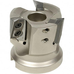 Iscar - 25mm Cut Diam, 0.059" Max Depth, 24mm Shank Diam, Cylindrical Shank Indexable High-Feed End Mill - Screw Holding Method, FF WOMT/WOCT, FF WOMW Insert, FF EW Toolholder, Through Coolant - Americas Industrial Supply