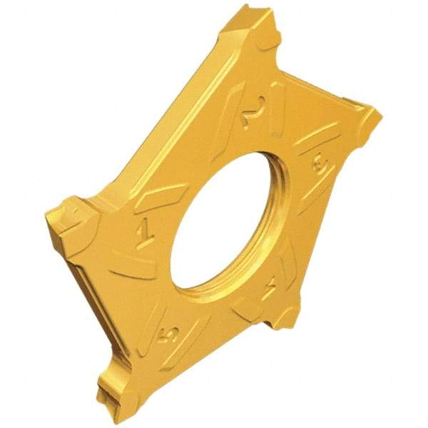Iscar - PENTAD40L300 Grade IC808, 3mm Cutting Width Carbide Cutoff Insert - Left Hand Lead Angle, 0.2mm Corner Radius, TiAlN Finish - Americas Industrial Supply