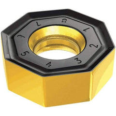 Iscar - ONHU070610 TR Grade IC5100 Carbide Milling Insert - TiCN/Al2O3 Finish, 6.5mm Thick, 18.8mm Inscribed Circle, 1mm Corner Radius - Americas Industrial Supply