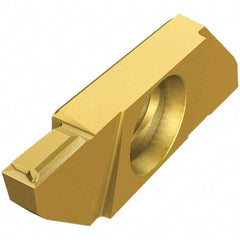 Iscar - SCIR22-25- Grade IC1008, 2.5mm Cutting Width Carbide Cutoff Insert - Right Hand Lead Angle, 0.08mm Corner Radius, TiAlN/TiN Finish - Americas Industrial Supply