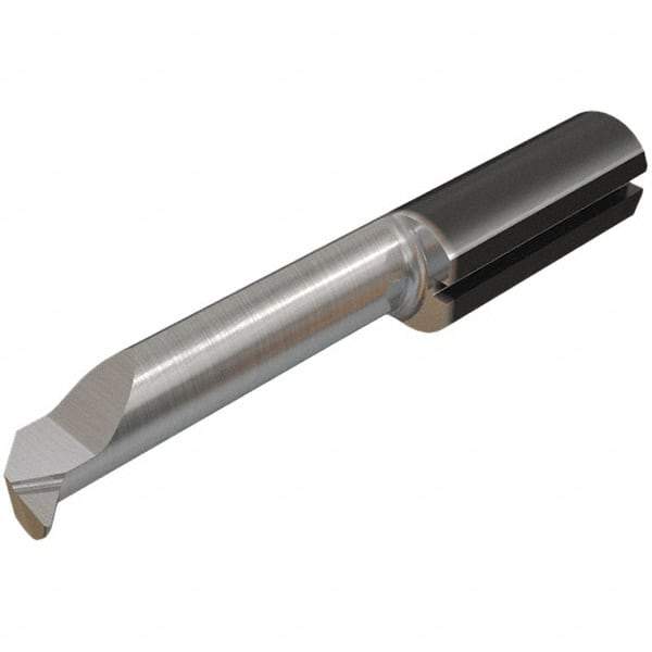 Iscar - 6mm Min Bore Diam, 0.5mm Max Bore Depth, 6mm Shank Diam, Corner Radius & Profile Boring Bar - 0.006" Corner Radius, Left Hand Cut, Solid Carbide, TiAlN Finish - Exact Industrial Supply