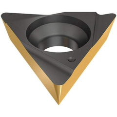 Iscar - TPGX221 L Grade IC520N Carbide Turning Insert - TiCN/TiN Finish, 60° Triangle, 6.35mm Inscr Circle, 3.18mm Thick, 0.4mm Corner Radius - Americas Industrial Supply