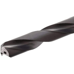 Iscar - 10mm 140° Solid Carbide Jobber Drill - TiAlN Finish, Right Hand Cut, Spiral Flute, Straight Shank, 103mm OAL, Standard Point - Americas Industrial Supply