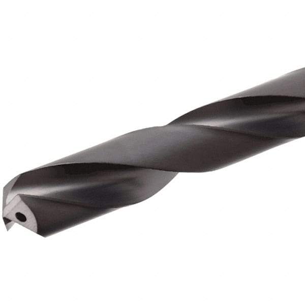 Iscar - 7.5mm 140° Solid Carbide Jobber Drill - TiAlN Finish, Right Hand Cut, Spiral Flute, Straight Shank, 91mm OAL, Standard Point - Americas Industrial Supply